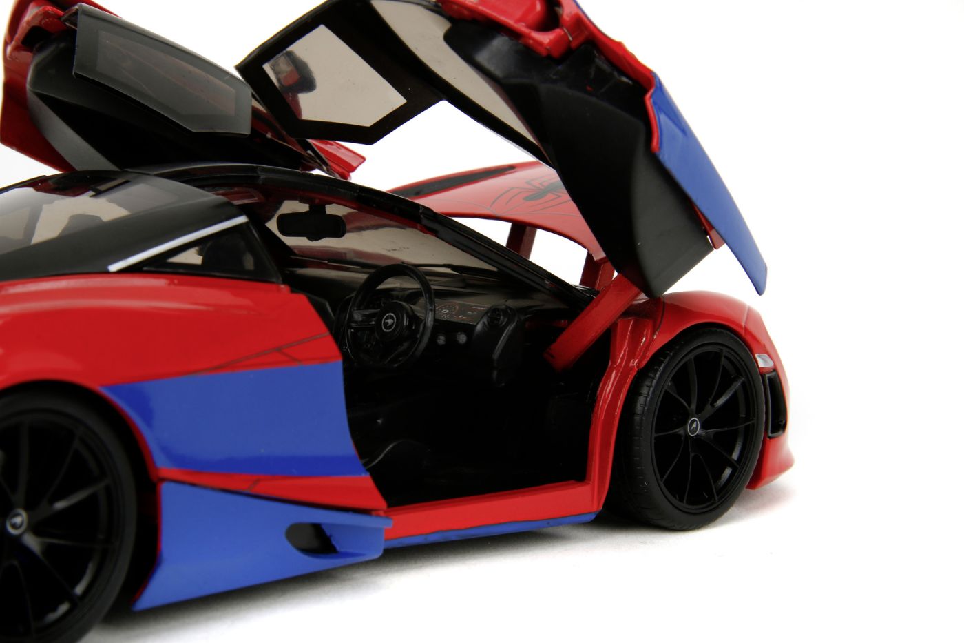 JADA MARVEL SET FIGURINA SPIDER MAN SI MASINUTA METALICA MCLAREN 720S SCARA 1 LA 24 [4]