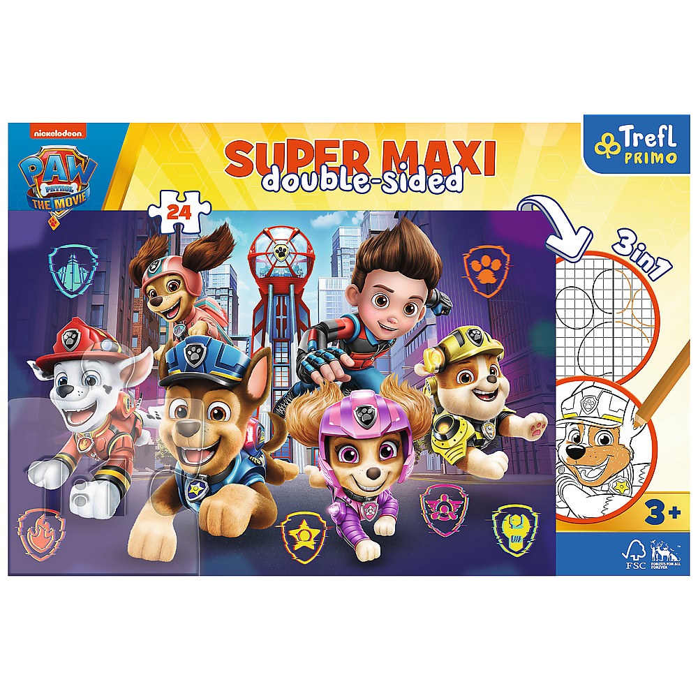 PUZZLE TREFL PRIMO 24 SUPER MAXI PATRULA CATELUSILOR ECHIPA CATEILOR [4]