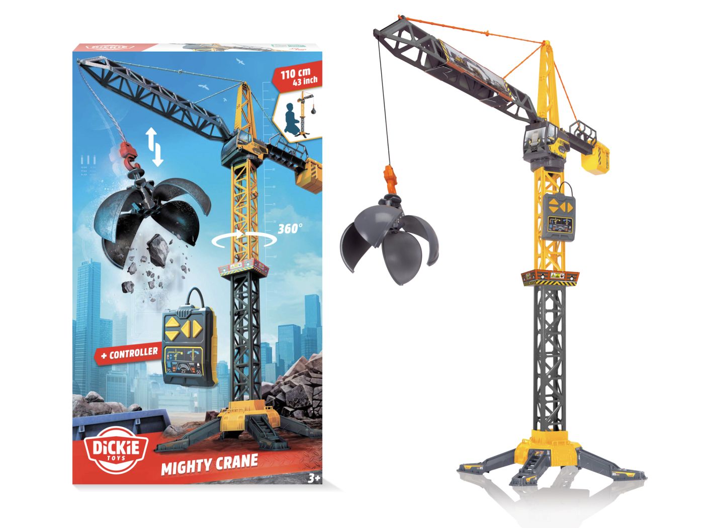 DICKIE MACARA MIGHTY CRANE 110CM ROTATIE 360 CU TELECOMANDA [5]