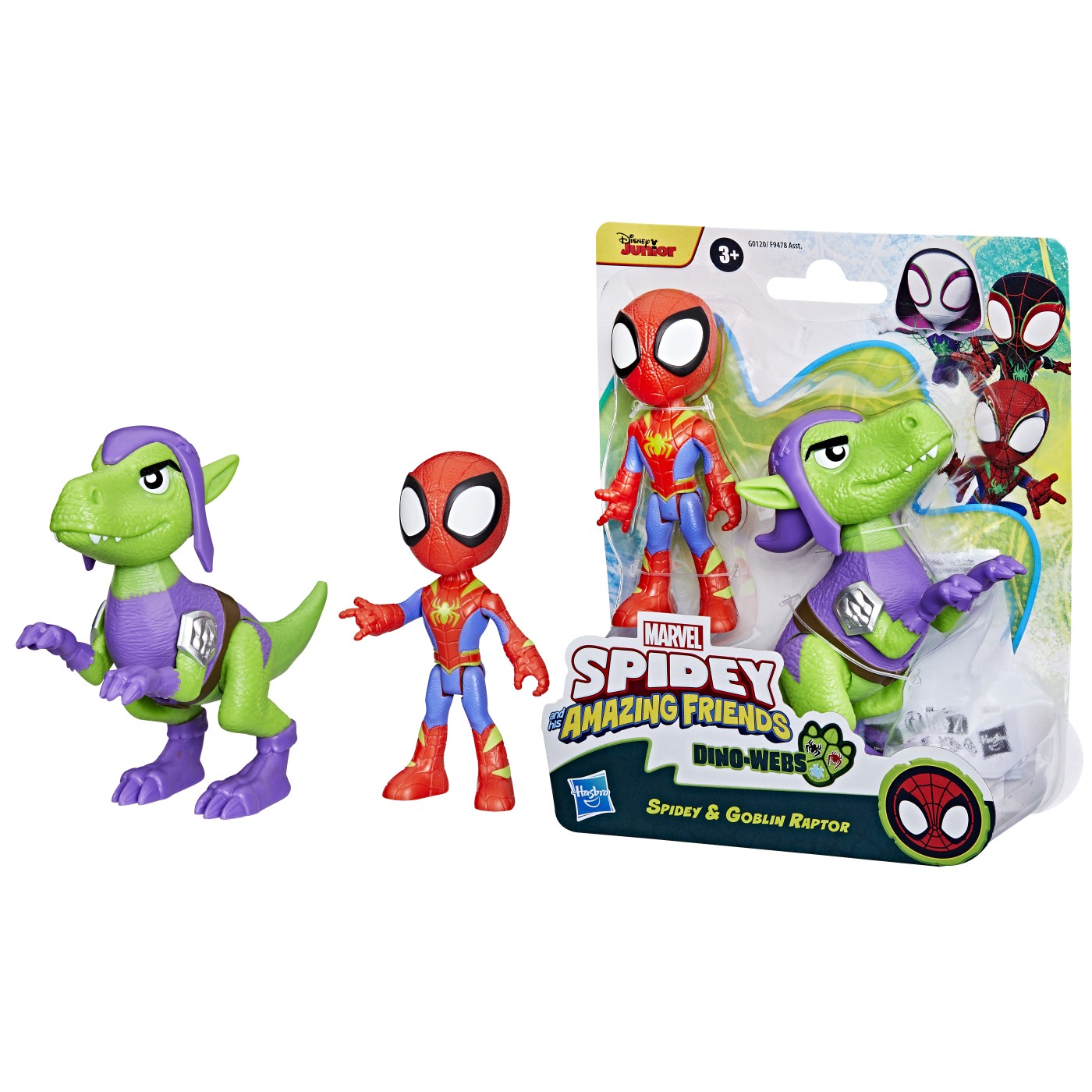 SPIDEY SI PRIETENII MARVEL DINO WEBS SPIDEY SI GOBLIN RAPTOR [5]
