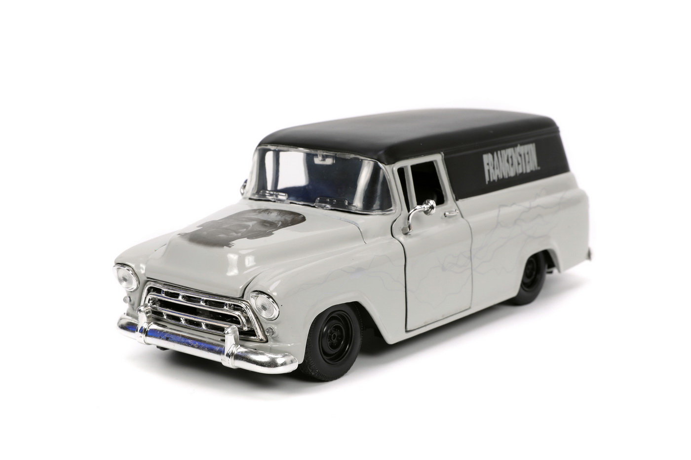 SET MASINUTA 1957 CHEVY SUBURBAN SI FIGURINA FRANKENSTEIN [5]
