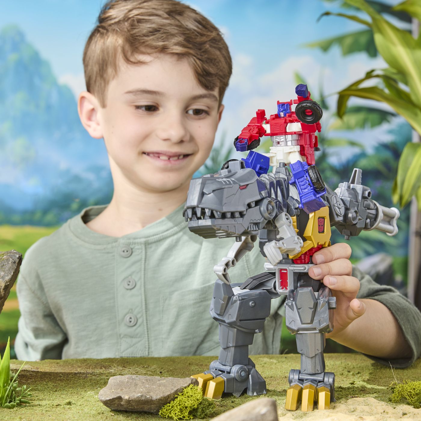 TRANSFORMERS CYBERWORLD ROBOT GRIMLOCK TRANSFORMABIL IN DINOZAUR [5]