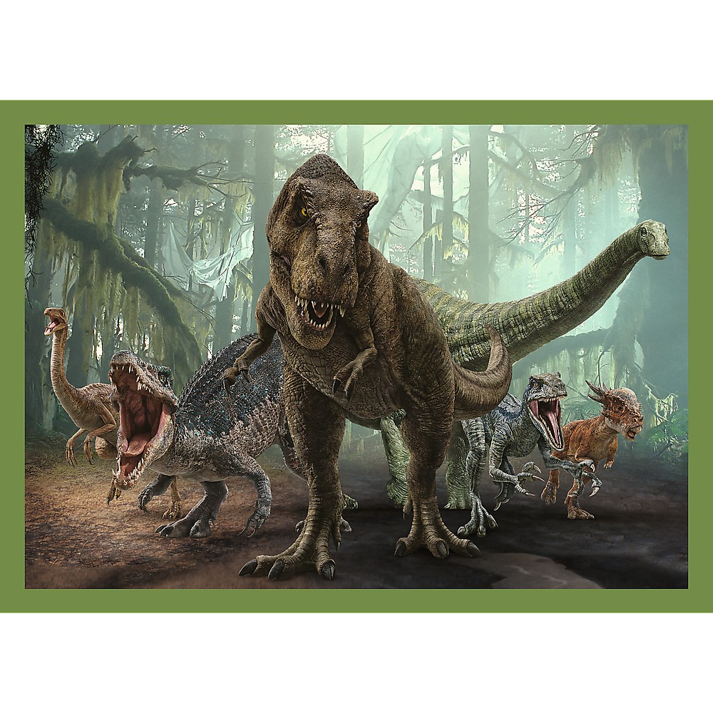 PUZZLE TREFL JURASSIC WORLD 4IN1 IN LUMEA DINOZAURILOR [5]