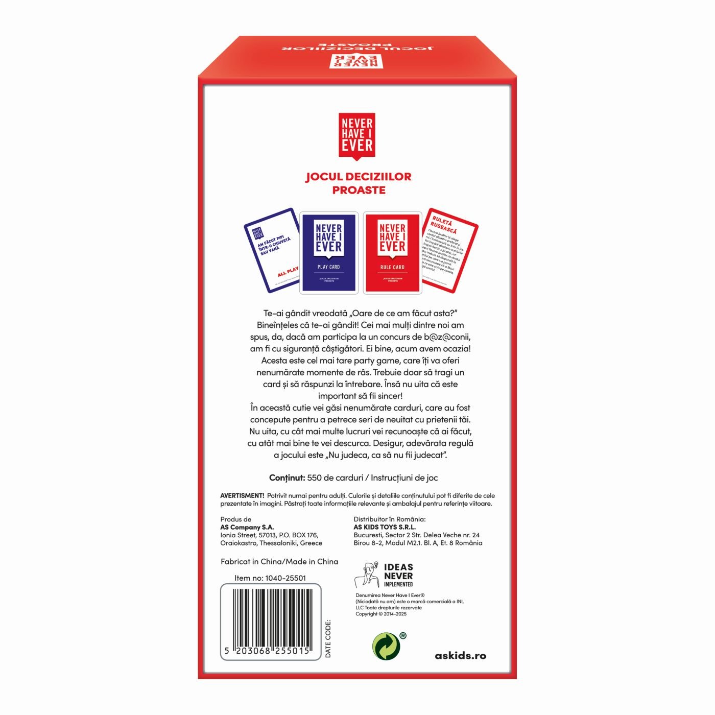 JOC DE SOCIETATE JOCUL DECIZIILOR PROASTE PENTRU ADULTI IN LIMBA ROMANA [6]