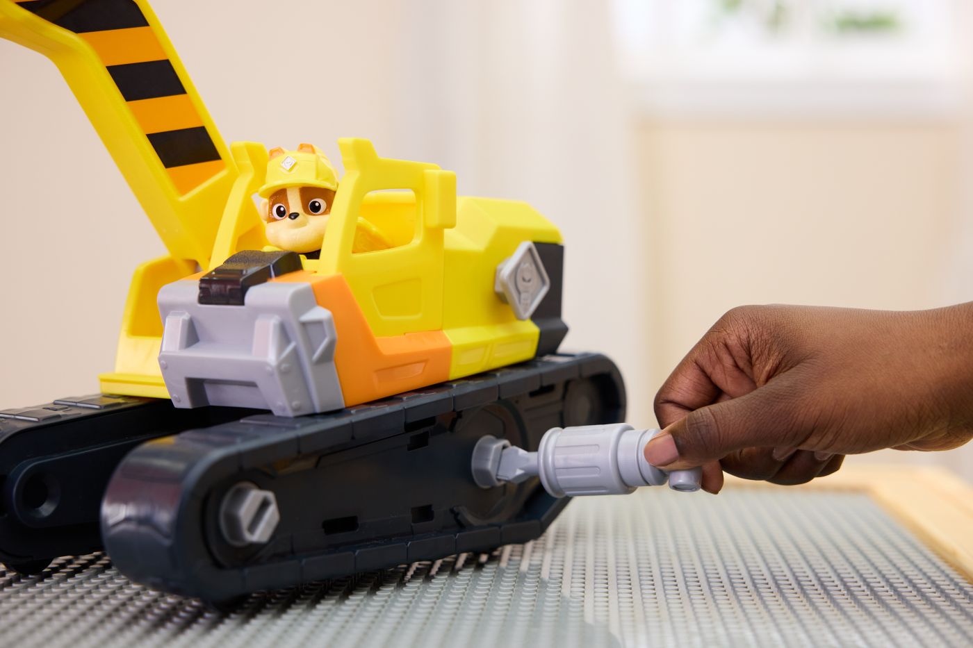 PATRULA CATELUSILOR RUBBLE SI ECHIPA VEHICUL BULDOZER MULTIFUNCTIONAL 2 IN 1 [7]