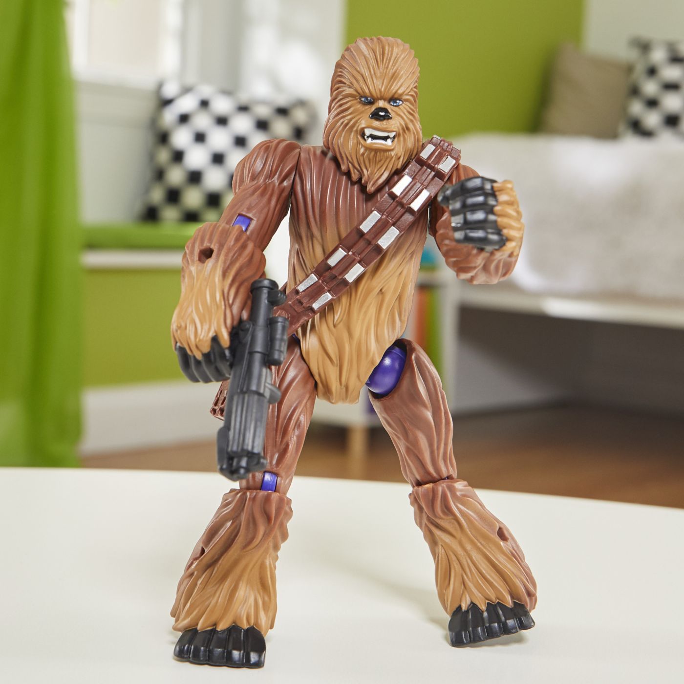STAR WARS MIX MASHERS SET FIGURINA CHEWBACCA 12CM SI ACCESORII [6]