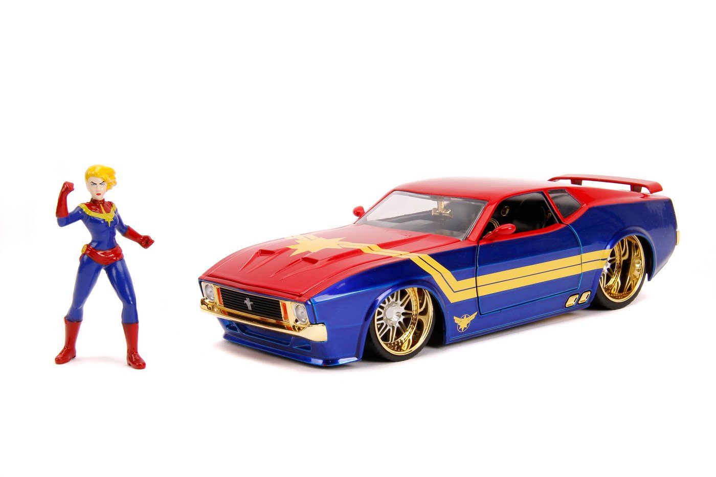MASINUTA METALICA CAPTAIN MARVEL 1973 FORD MUSTANG MACH 1 SCARA 1 LA 24 [6]