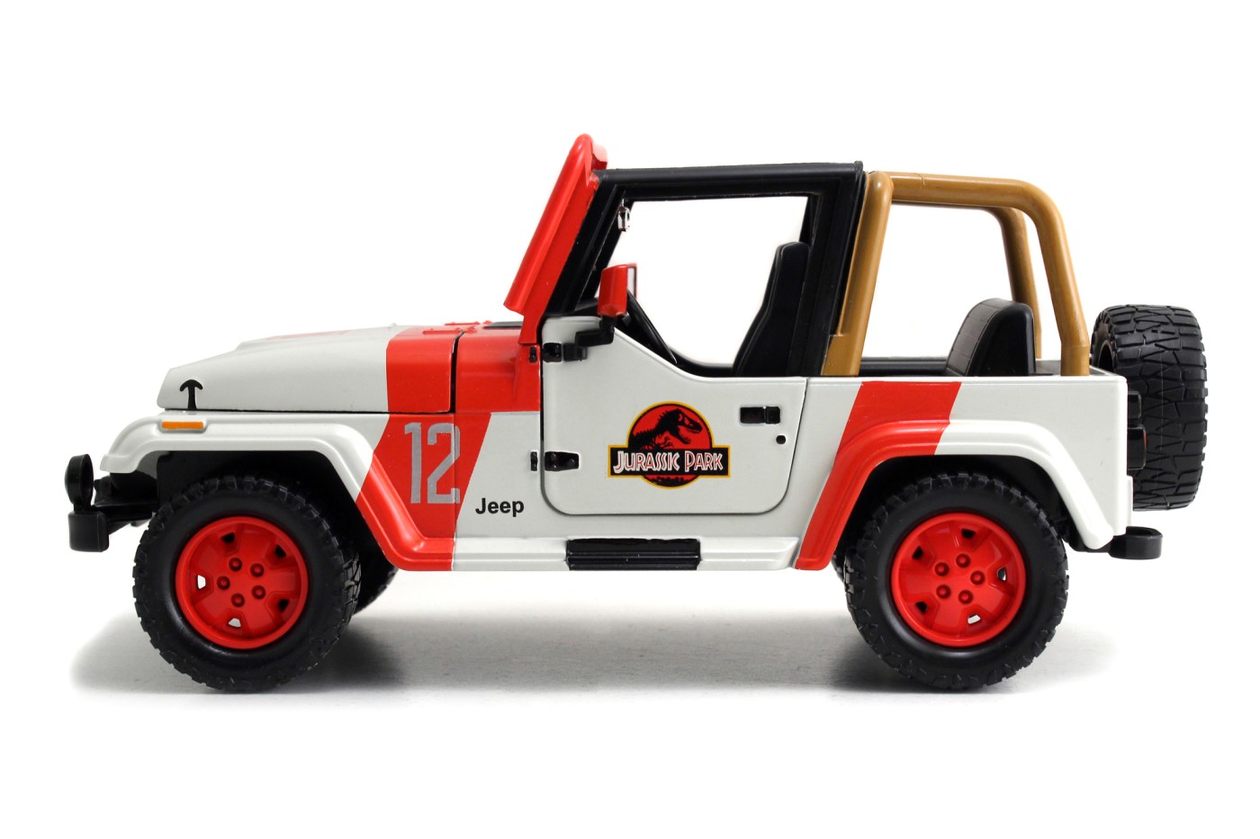 MASINUTA METALICA JURASSIC WORLD 1992 JEEP WRANGLER 1:24 [6]