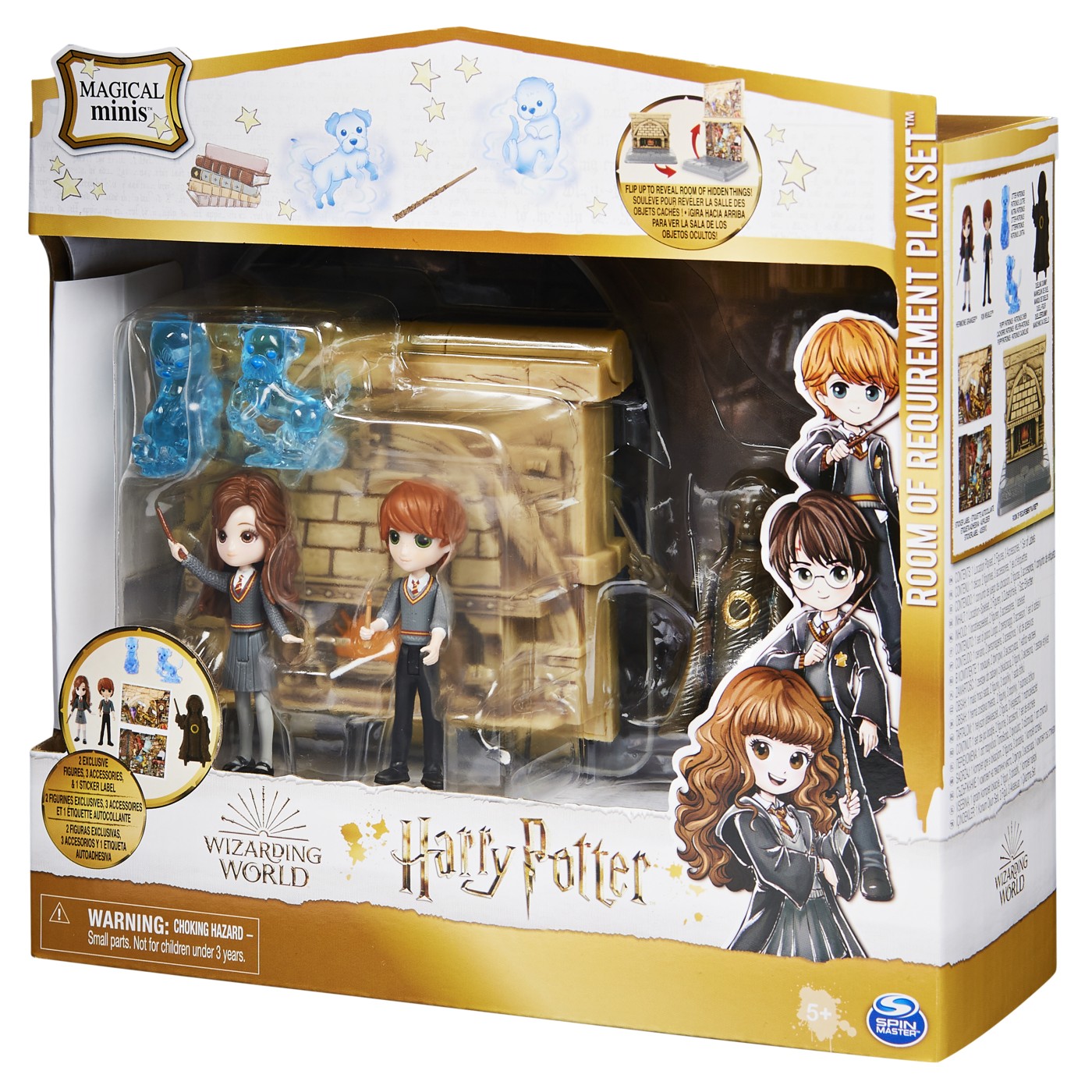 HARRY POTTER WIZARDING WORLD MAGICAL MINIS SET 2 FIGURINE RON WISLEAY SI HERMIONE GRANGER [7]