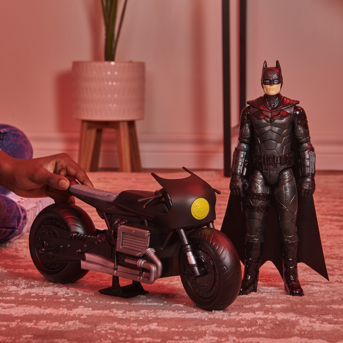 BATMAN FILM MOTOCICLETA LUI BATMAN SI FIGURINA BATMAN 30CM [8]