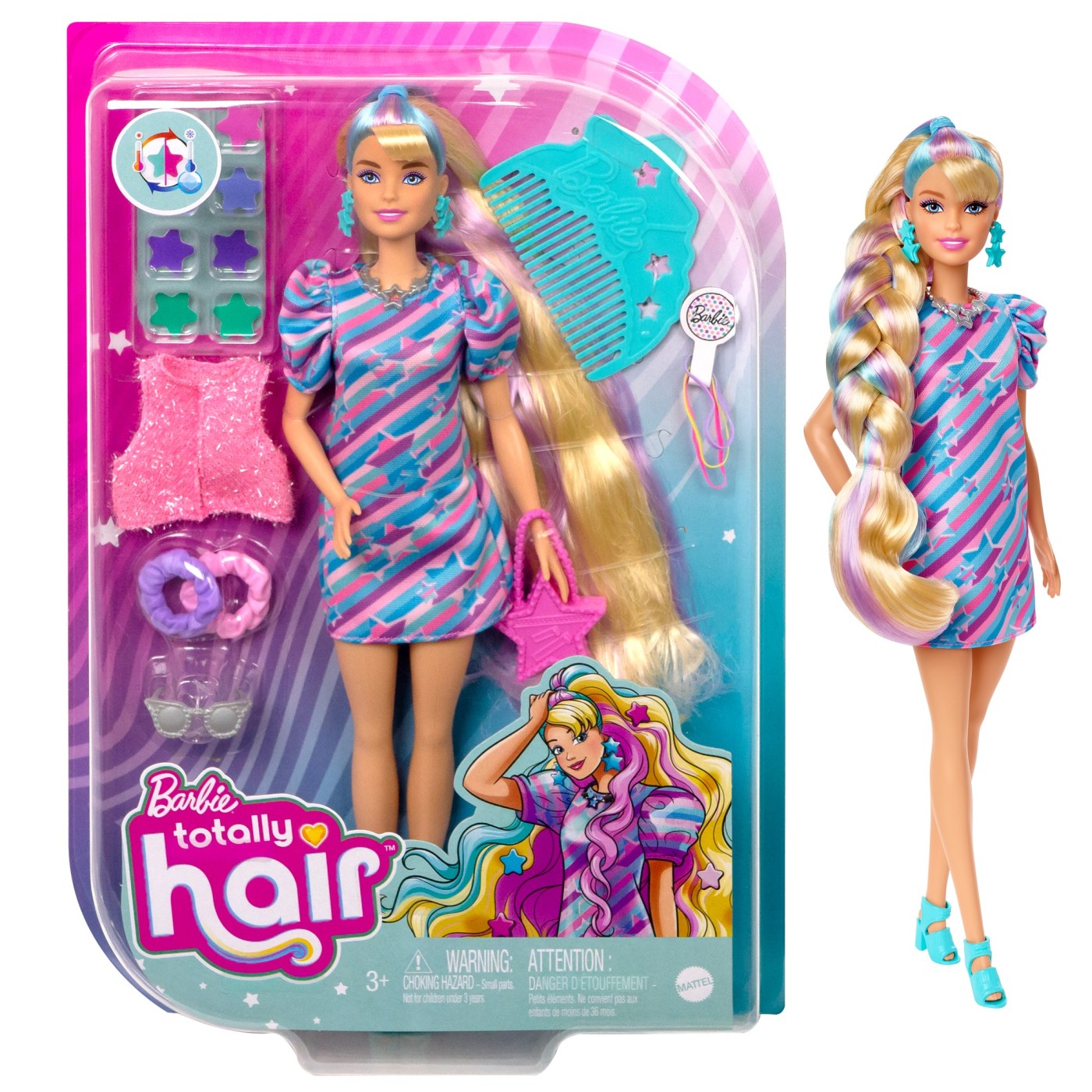 BARBIE TOTALLY HAIR PAPUSA BARBIE BLONDA [8]