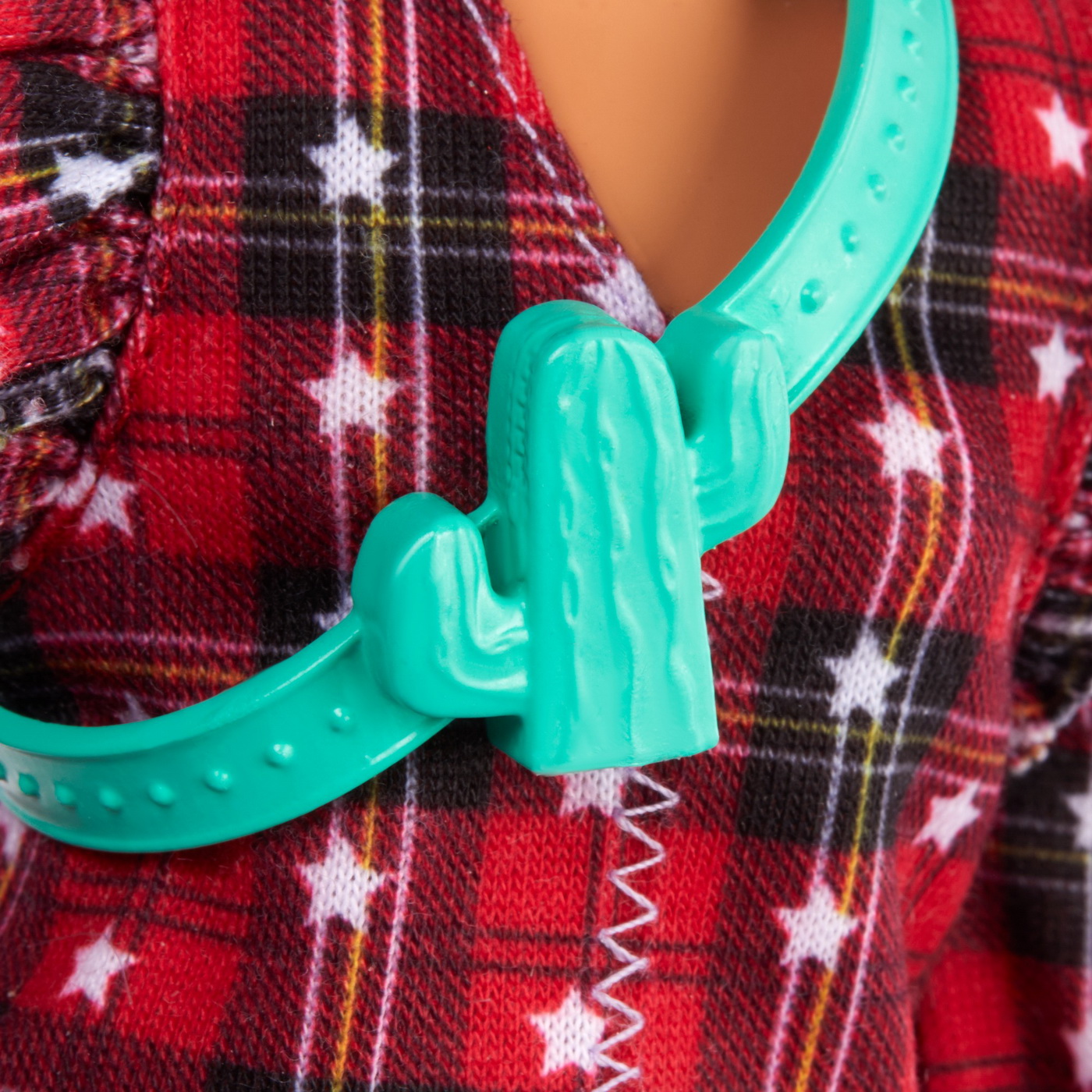 PAPUSA BARBIE FASHIONISTA CU PARUL MOV SI ROCHITA CU STELUTE [9]