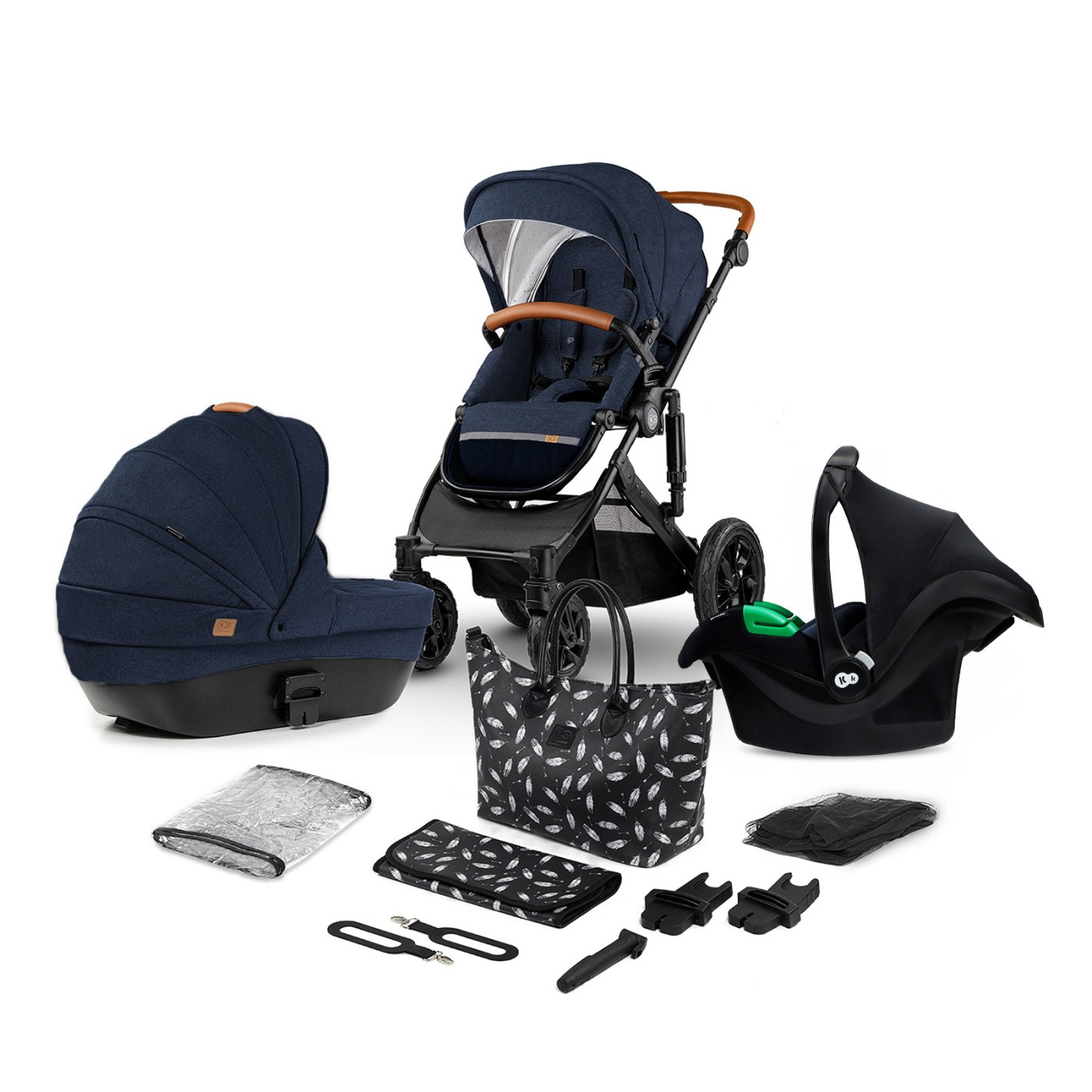 Jucării și jocuri - CARUCIOR 3 IN 1 KINDERKRAFT PRIME 3IN1 MINK PRO NAVY