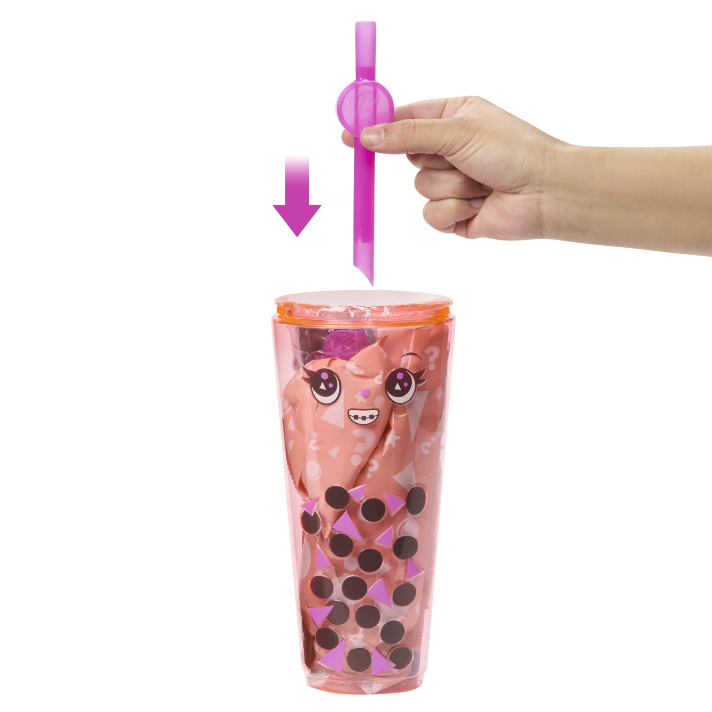 BARBIE POP REVEAL BUBBLE TEA PAPUSA BARBIE MANGO MOCHI [4]