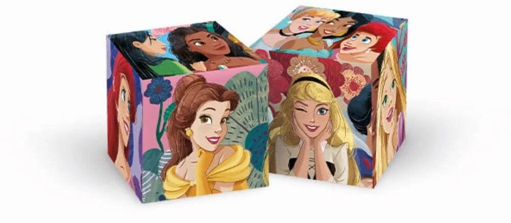 Puzzle cu cuburi Clementoni din 6 piese - Printese Disney [3]
