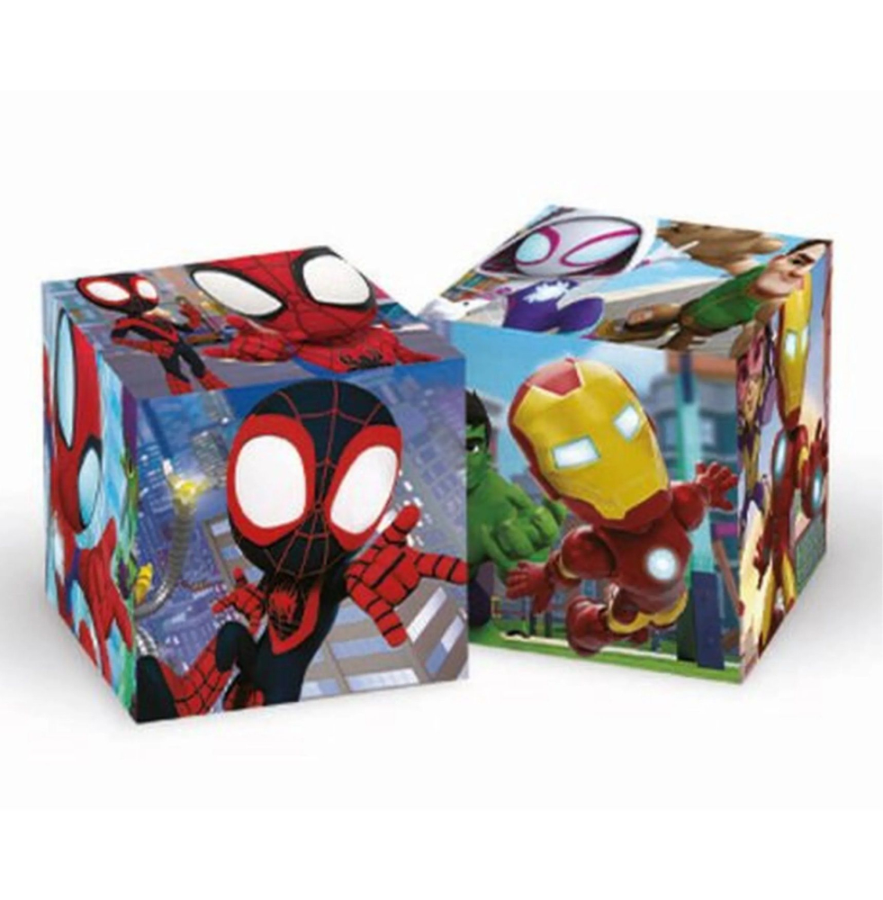 Puzzle cu cuburi Clementoni din 6 piese - Spidey și prietenii lui fantastici [3]