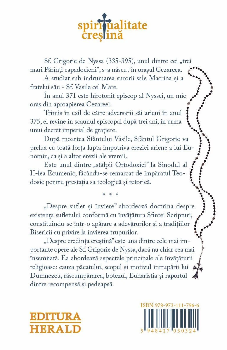 Despre Suflet si Inviere - Despre Invatatura Crestina - Sf. Grigorie De Nyssa [3]