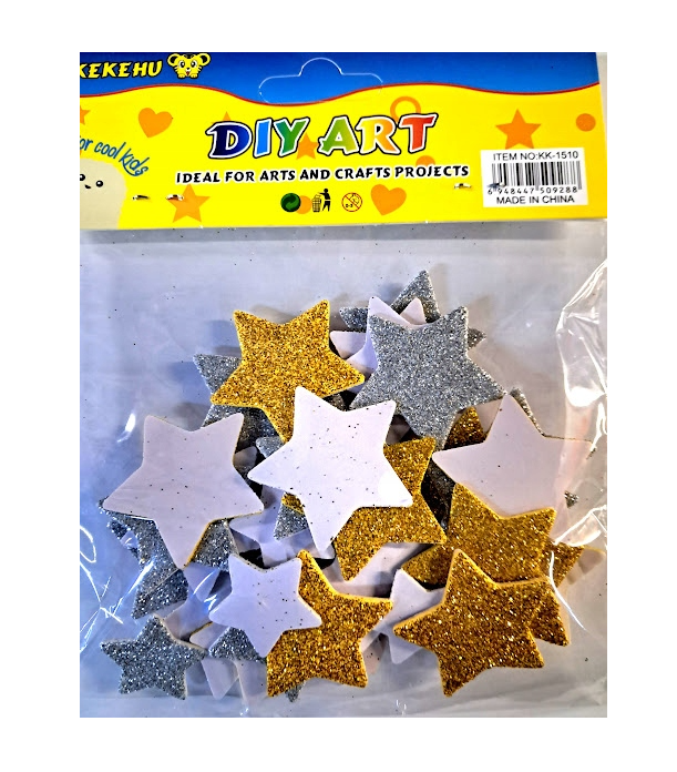 Accesorii creatie colorarte glitter 11.5x7cm 3 buc /set [1]