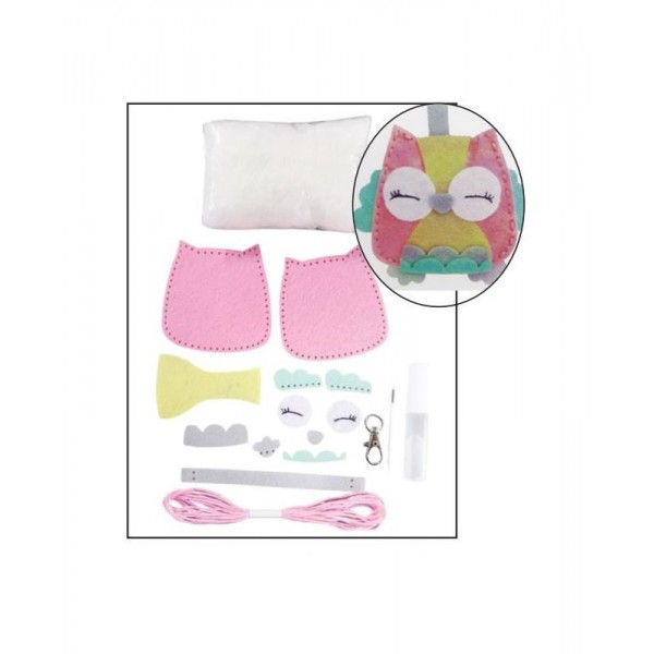 Set accesorii creatie fetru bufnita 14 cm [1]
