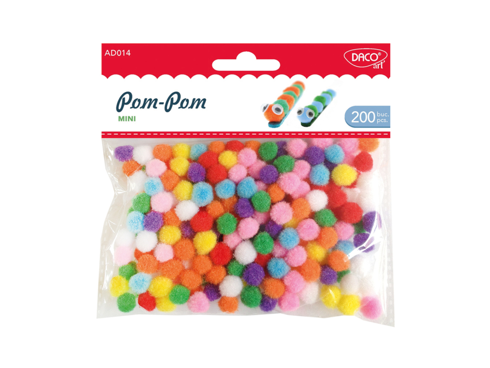 Accesorii craft 200/set Pom-Pom mini Daco [1]