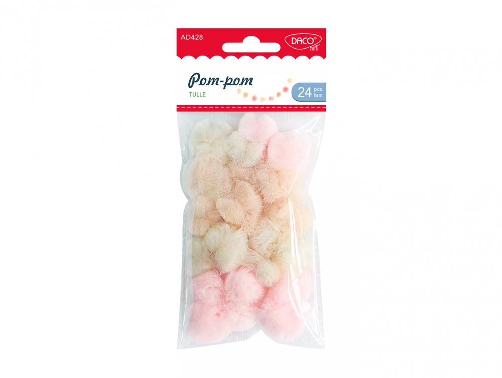 Accesorii craft Pom-pom tulle DACO AD428 24 buc [1]