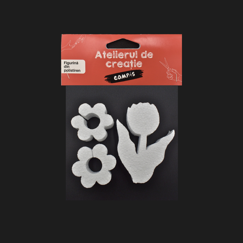 Accesorii craft lalea + 2 margarete polistiren [1]