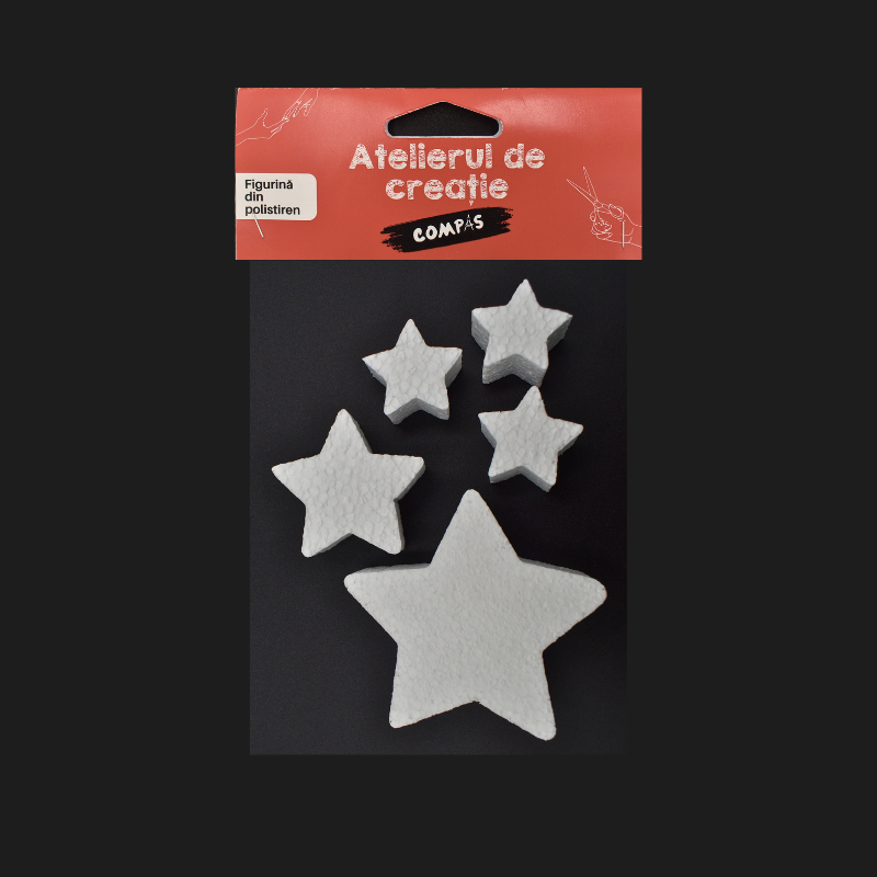 Accesorii craft set 5 stelute polistiren [1]