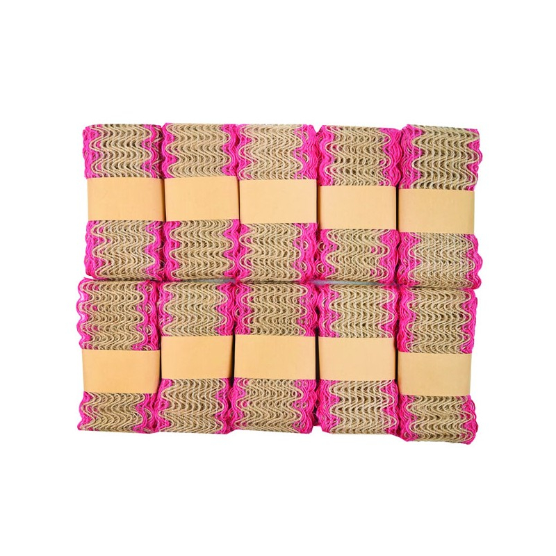Accesorii creatie panza iuta margine color 4cm x 2m Colorarte [1]