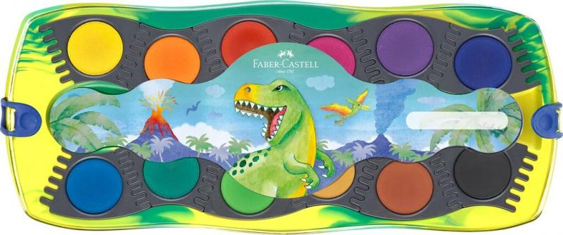 Acuarele 12 culori Connector Dinozauri Faber-Castell [2]