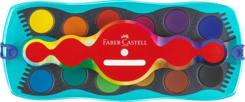 Acuarele 12 culori turcoaz Connector Faber-Castell [2]
