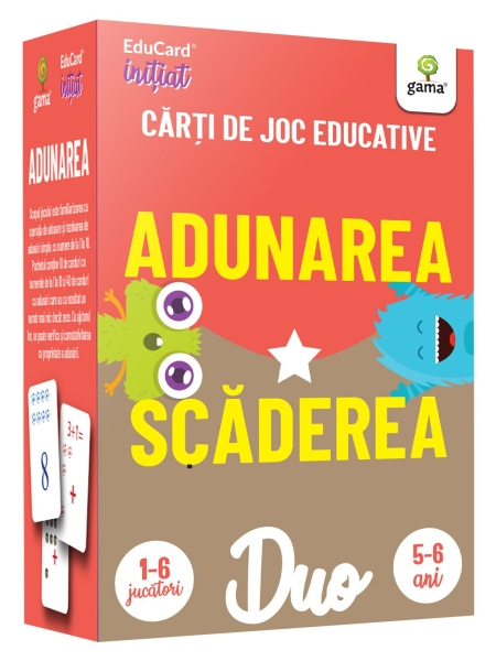 DuoCard - Adunarea Scaderea Carte de joc educativa [1]
