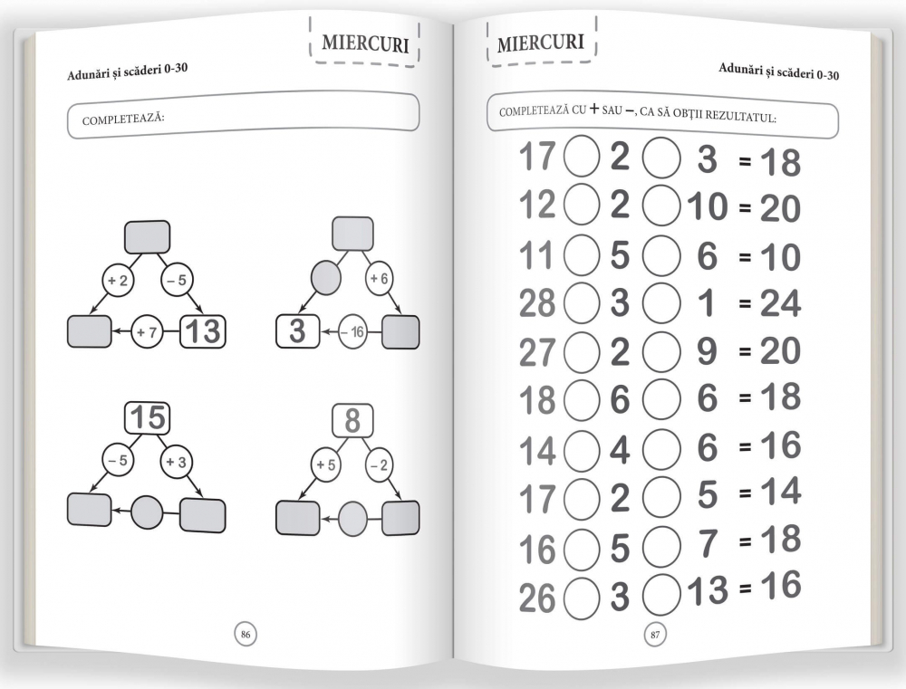 Adunari si scaderi simple – Exersez 10 minute pe zi [4]
