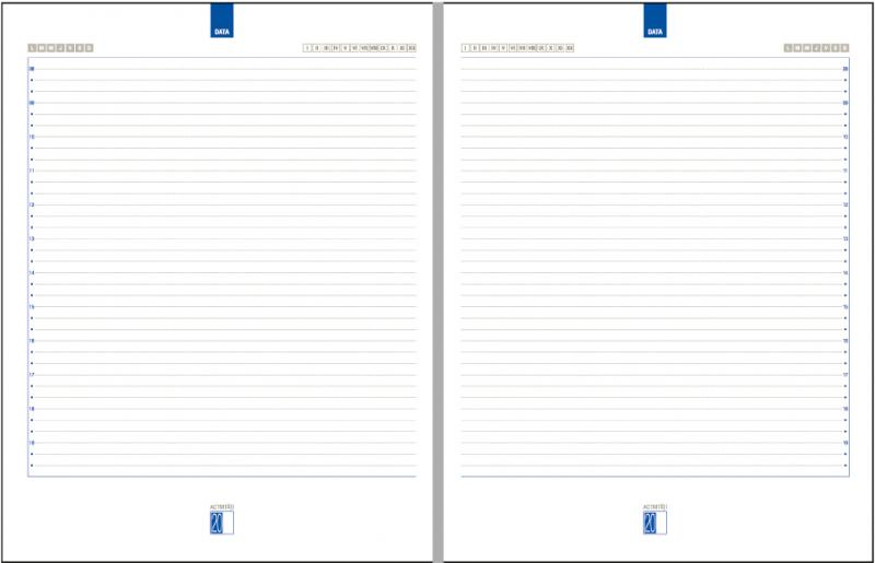 Agenda A4 nedatata 21 x 28 cm rosie Activ Ego [3]
