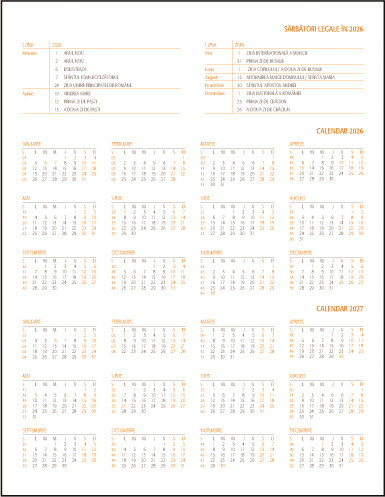 Agenda A4 saptamanala rosie texturata 2026 lux Ego [2]