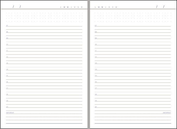 Agenda nedatata A5 Domino Ego 14 x 20.5 cm 192 pagini bordeaux [3]