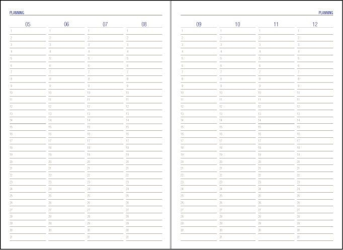 Agenda nedatata A5 Domino Ego 14 x 20.5 cm 192 pagini bordeaux [2]