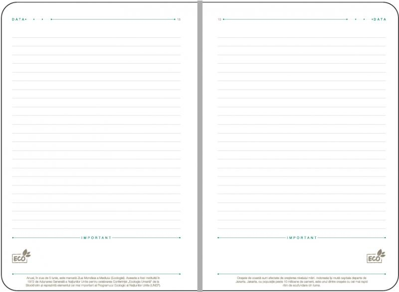 Agenda A5 nedatata verde eco Ego [2]