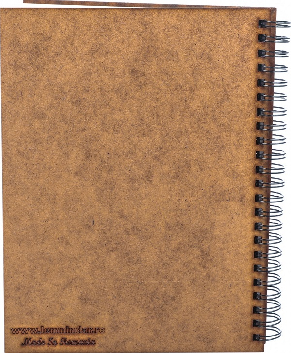 Agenda A5 personalizata din lemn Fluturasi [2]