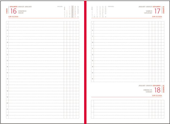 Agenda zilnica A5 Basic Ego 14 x 20.5 cm 360 pagini neagra [3]