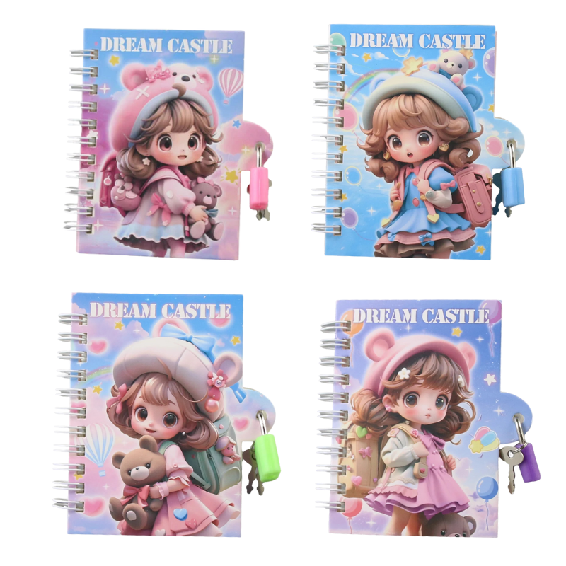 Agenda cu lacat 10x11 cm Dream Castle diferite modele [1]