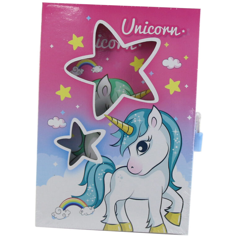 Agenda cu lacat Unicorn 14x20 cm in cutie decorativa [1]