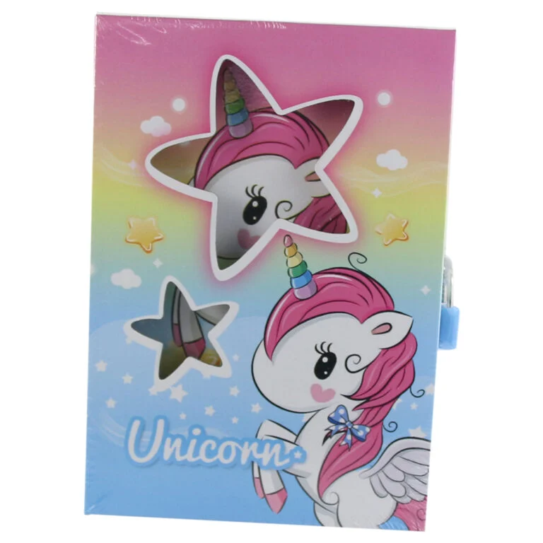 Agenda cu lacat Unicorn 14x20 cm in cutie decorativa [3]