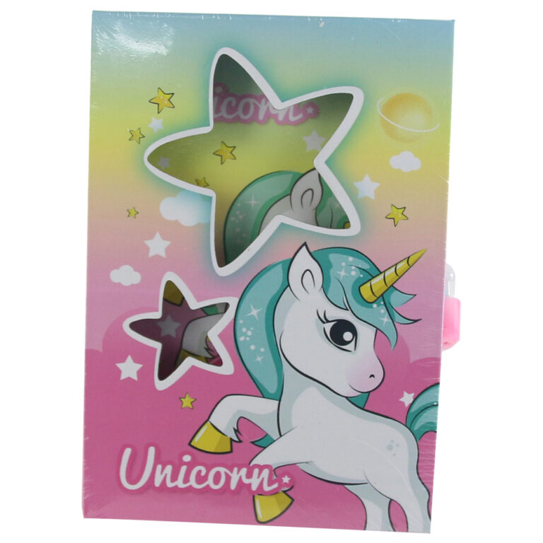 Agenda cu lacat Unicorn 14x20 cm in cutie decorativa [2]