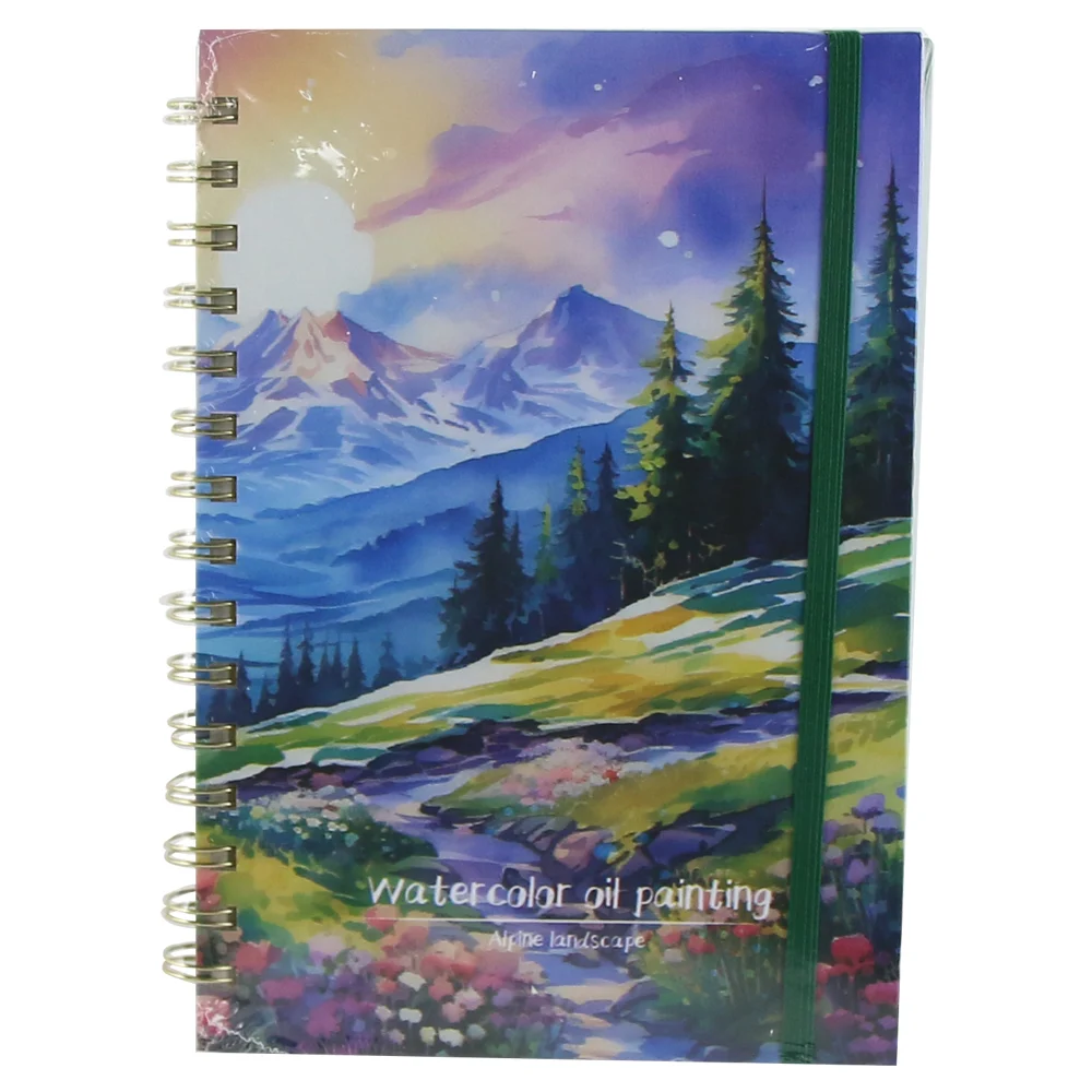 Agenda cu spirala Watercolor 15x21 cm diverse modele [3]