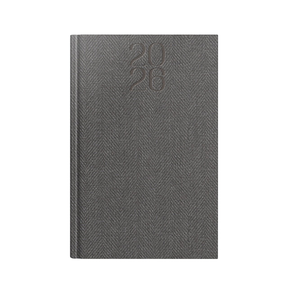Agenda datata 2026 A5 gri 352 pagini Premium Deluxe Bard [1]