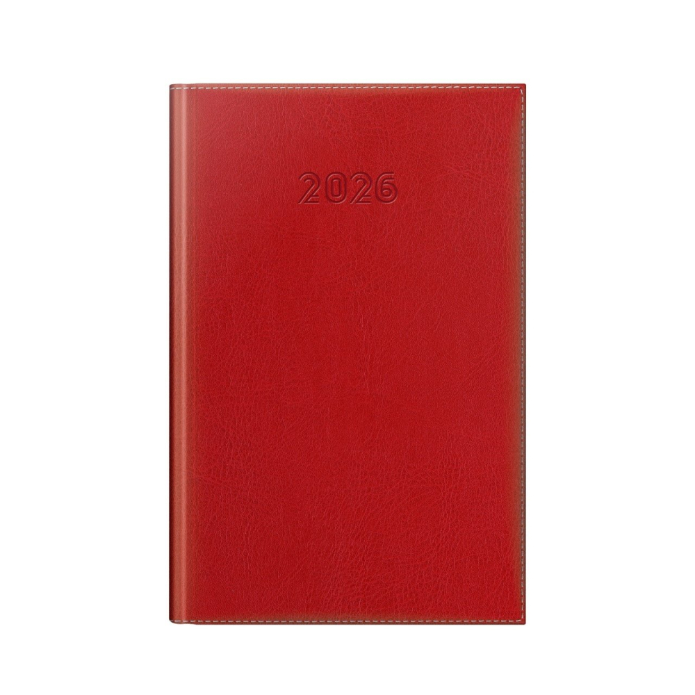 Agenda datata 2026 A5 352pg Corinaldo Deluxe rosu Herlitz [1]