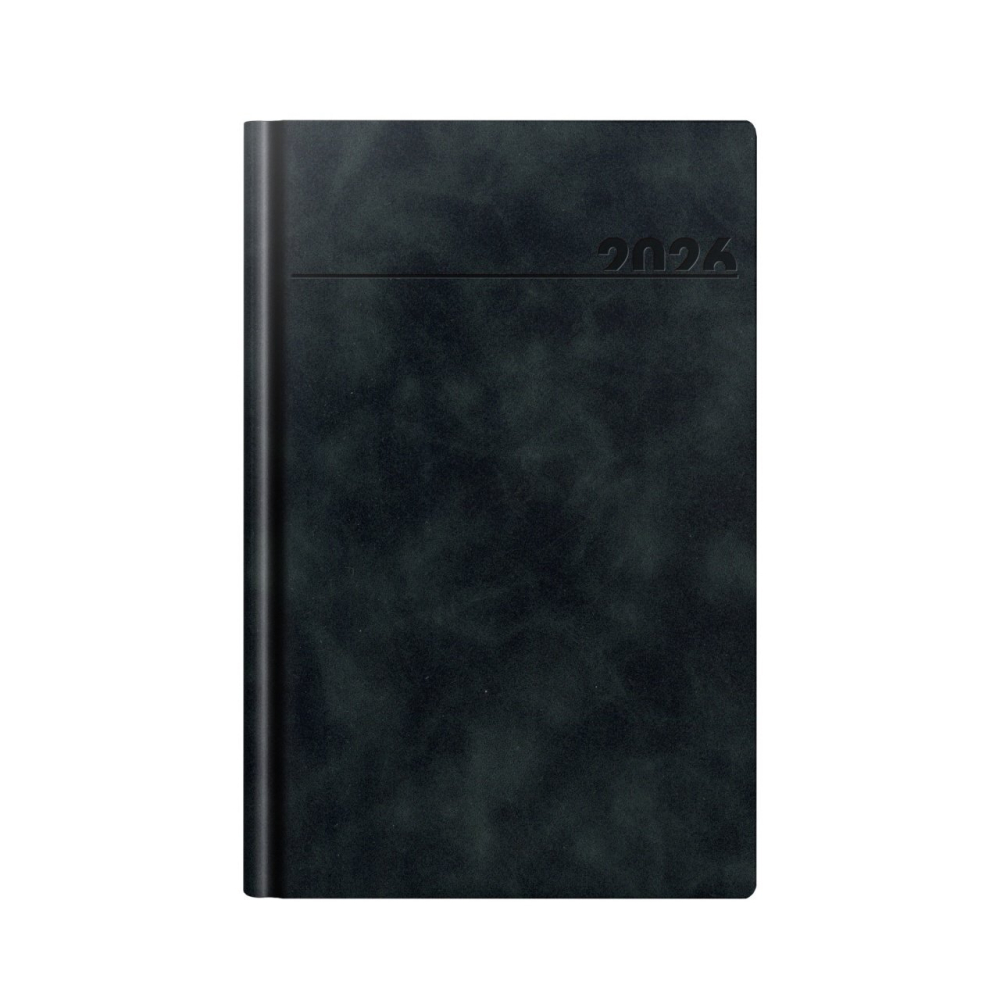Agenda datata 2026 A5 352pg Deluxe Chia negru Herlitz [1]