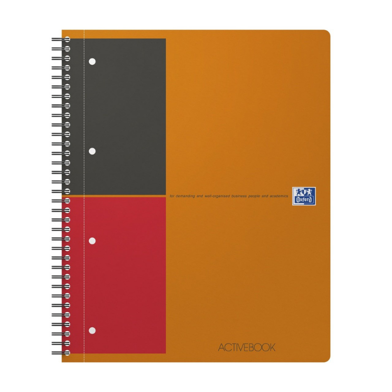 Agenda organizator Oxford International Active Book A4+ 80 file dictando, portocaliu [1]