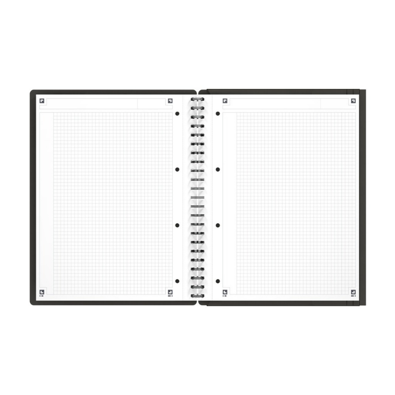 Agenda organizator Oxford International Meeting Book A4+ 80 file patratele, gri [2]