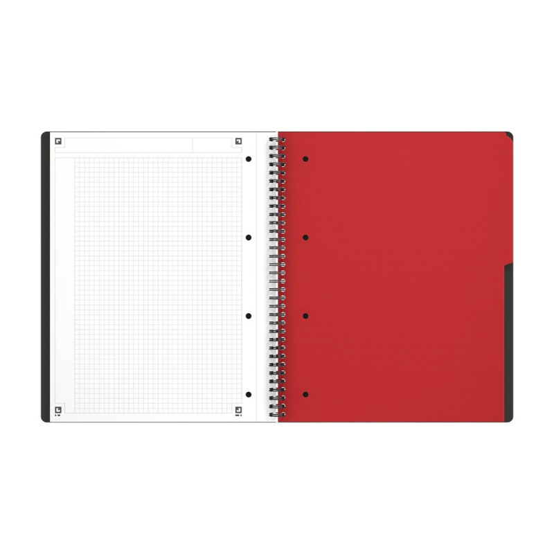 Agenda organizator Oxford International Active Book A4+ 80 file patratele, gri [4]